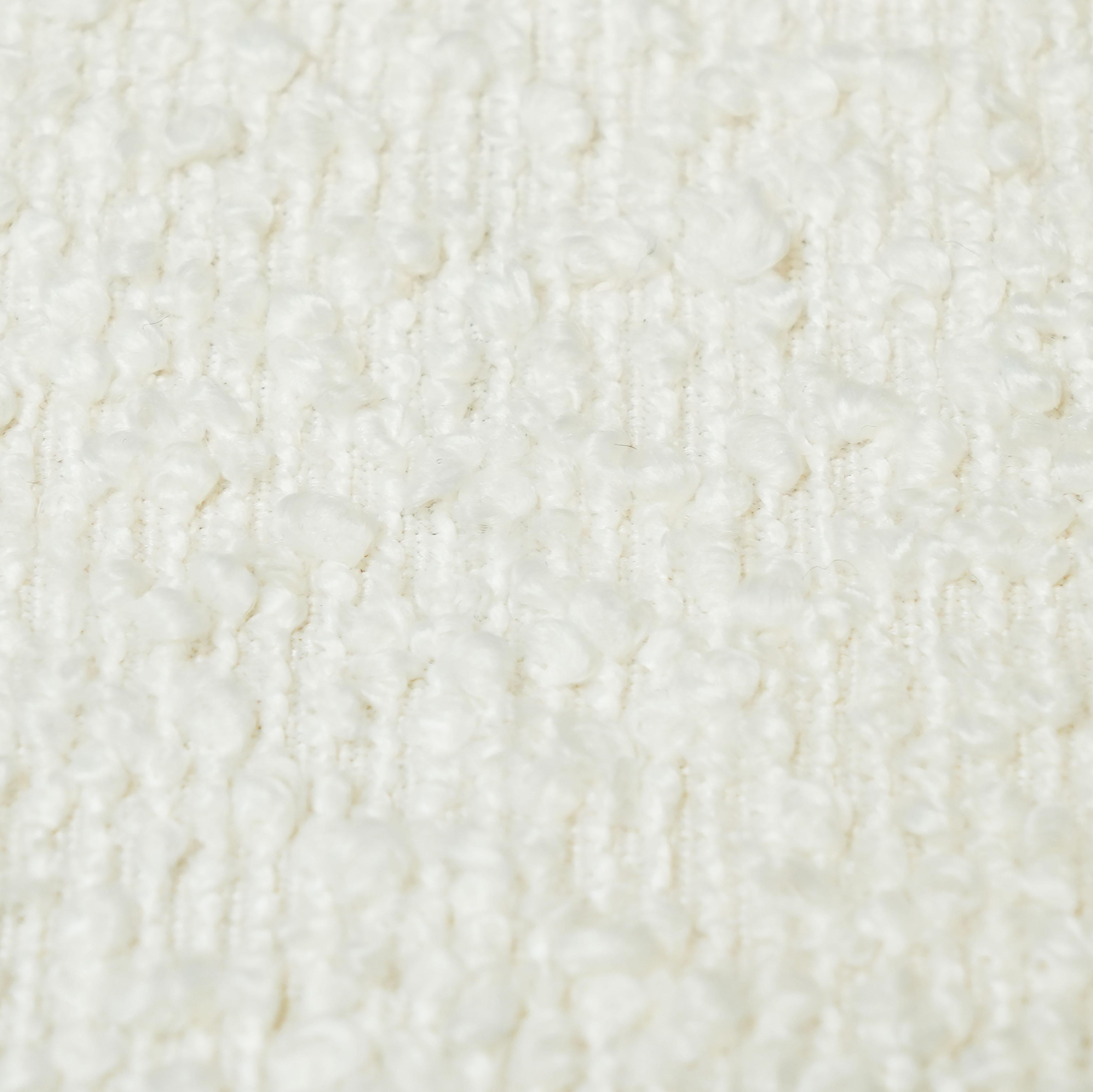 Broohah Cream Boucle Ottoman