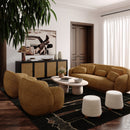 Jaine Cream Boucle Stool