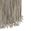 Shag Me Grey Performance Vegan Leather Ottoman