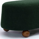 Jaine Forest Green Boucle Large Ottoman