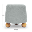 Jaine Stone Grey Loose Mohair Ottoman