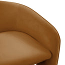 Marla Cognac Velvet Accent Chair - UK
