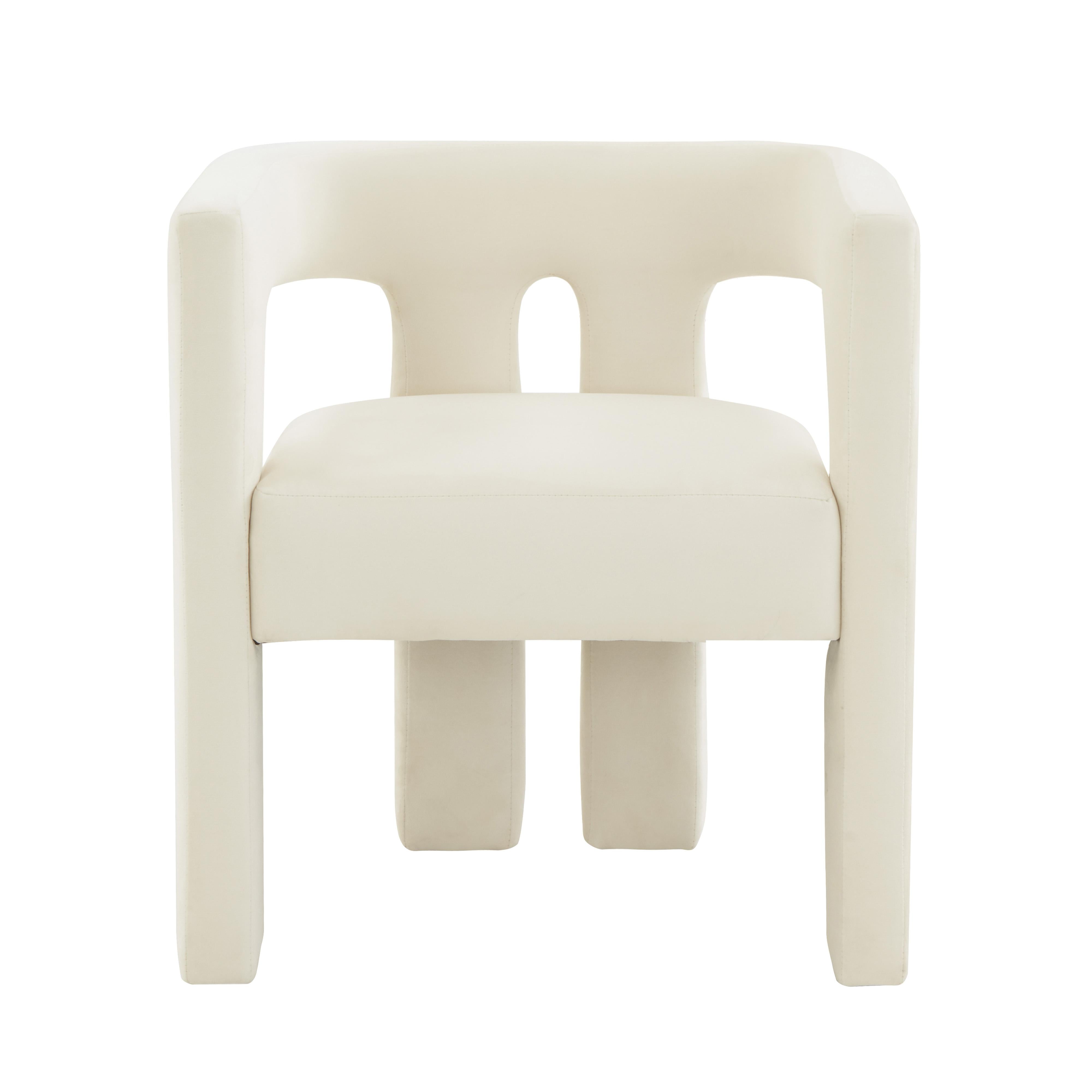 Sloane Cream Velvet Chair - UK