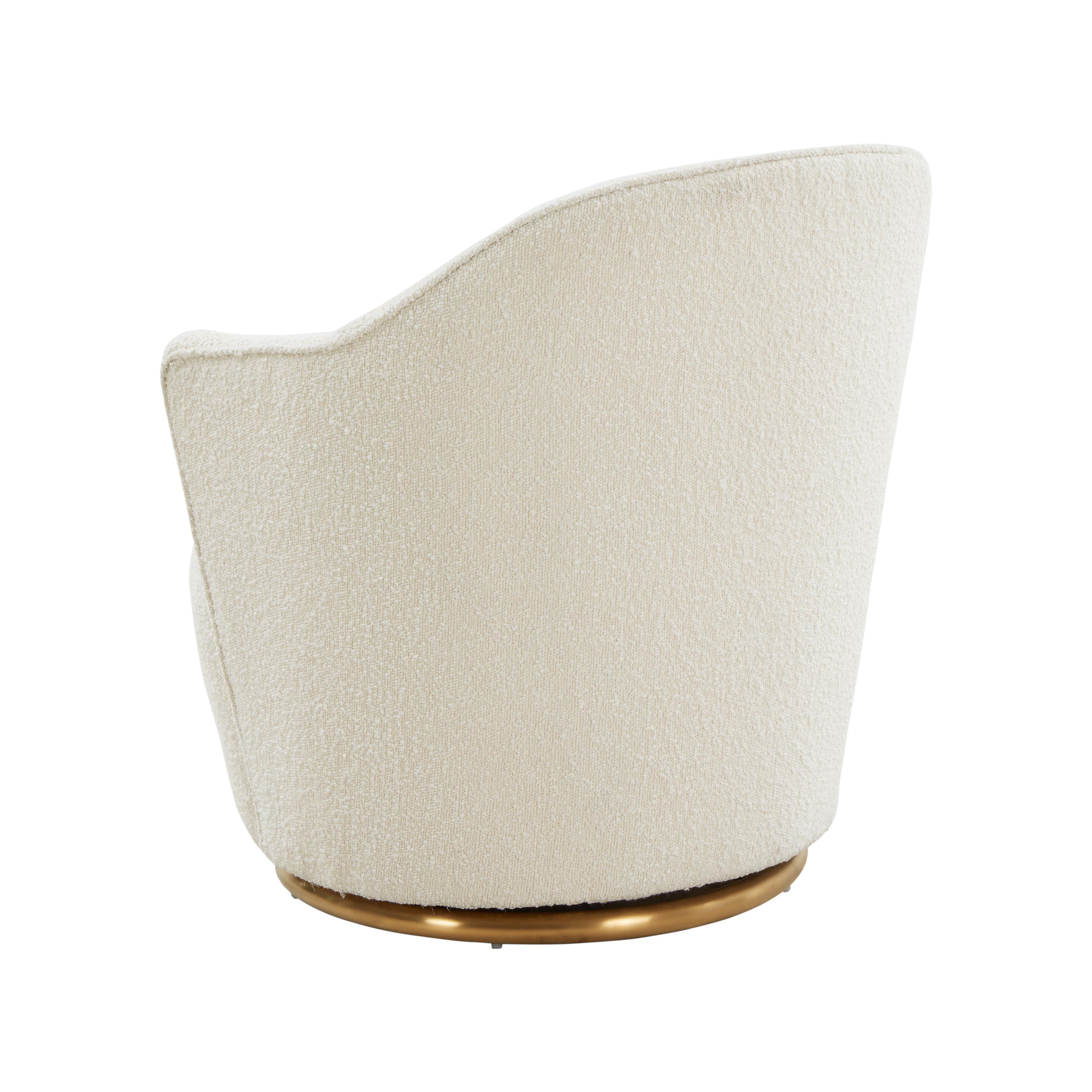 Skyla Boucle Swivel Chair - UK