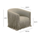 Shag Me Grey Vegan Leather Swivel Chair - UK