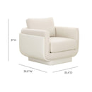 Rhonnie Cream Monotone Armchair - UK