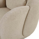 Misty Cream Boucle Accent Chair - UK