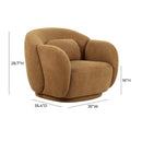 Misty Brown Boucle Accent Chair - UK