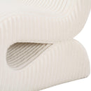 Senna Cream Oversized Corduroy Accent Chair