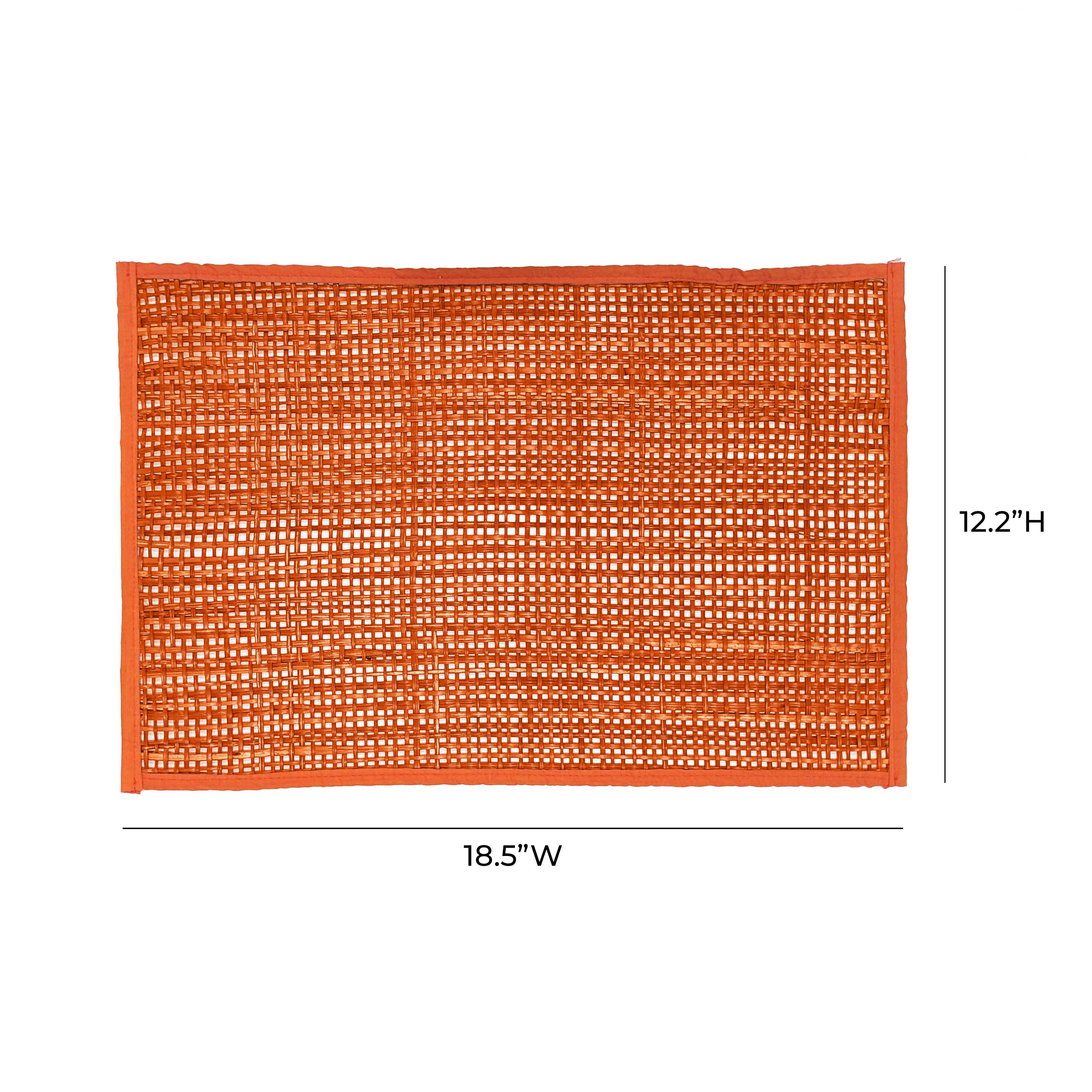 Peele Terracotta Seagrass Placemat - Set of 4