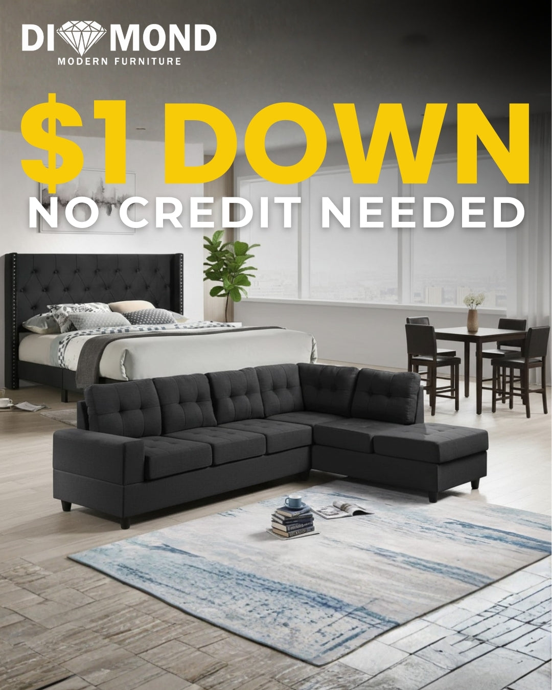 Pluto Reversible Three Room Package