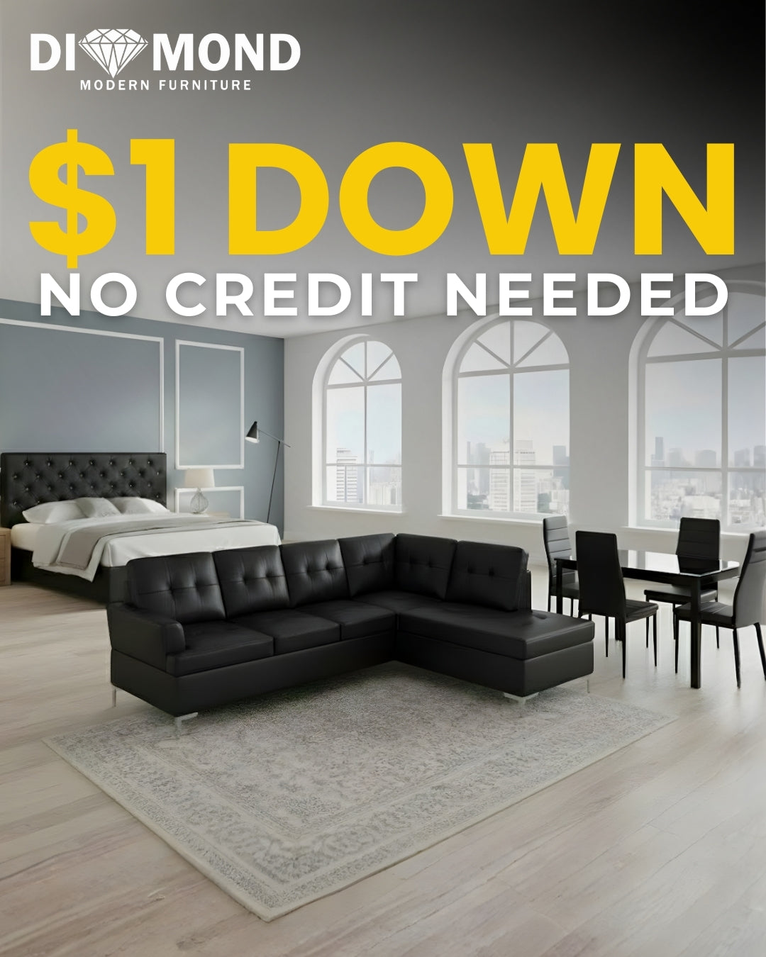 Loft Modern 3 Room Package