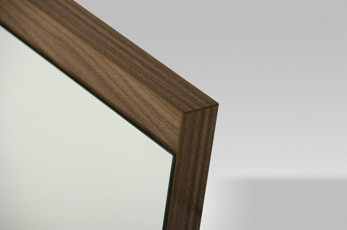 Modrest Rondo Mid-Century Walnut Mirror