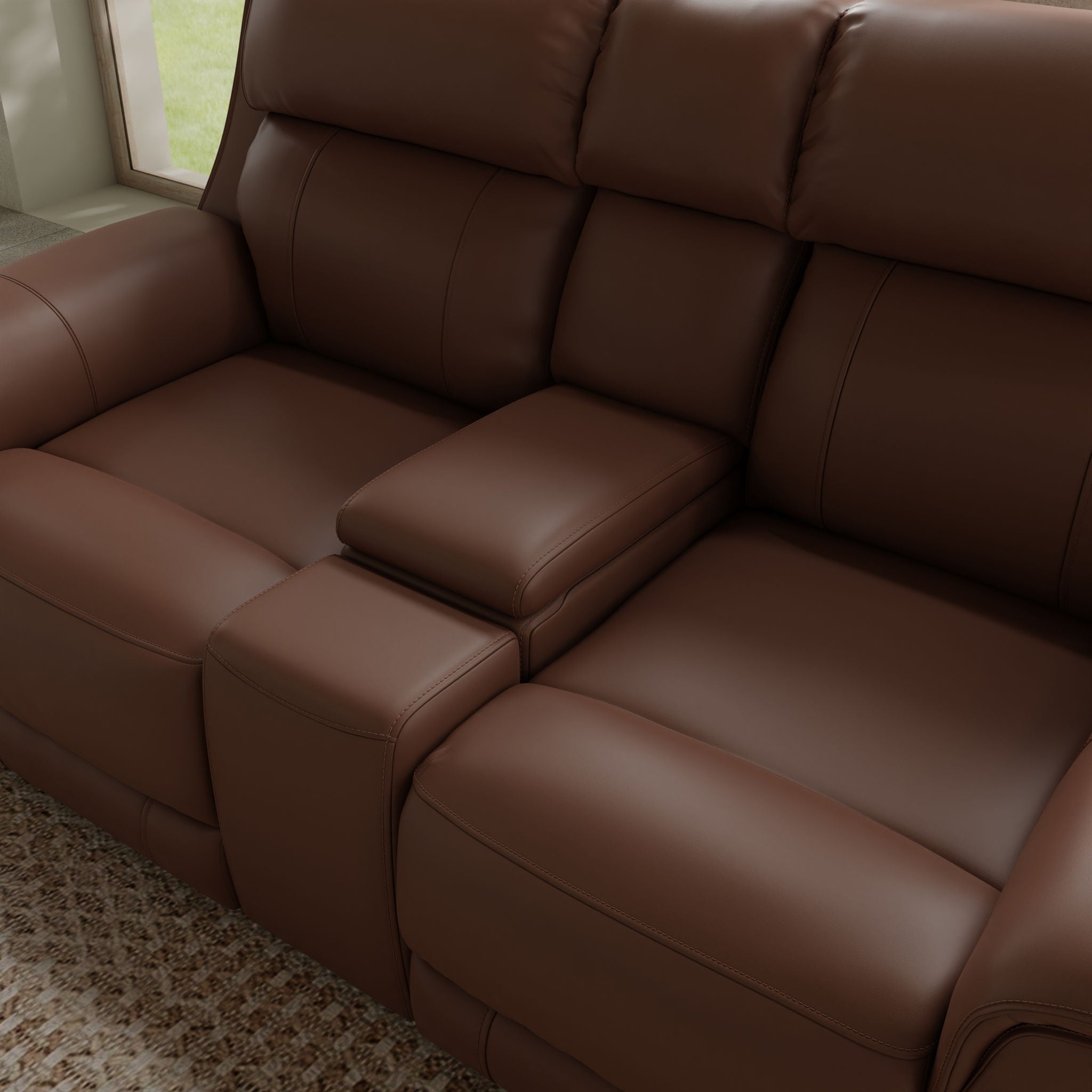 Oslo - Dual Power Reclining Loveseat With Console
