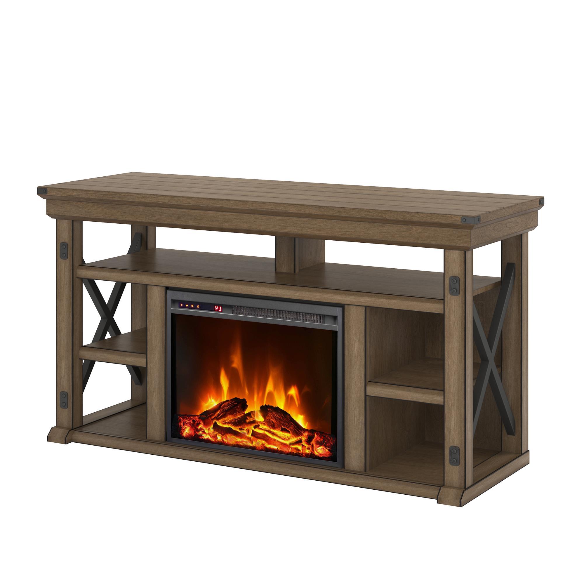 Wildwood - Fireplace TV Stand - Gray