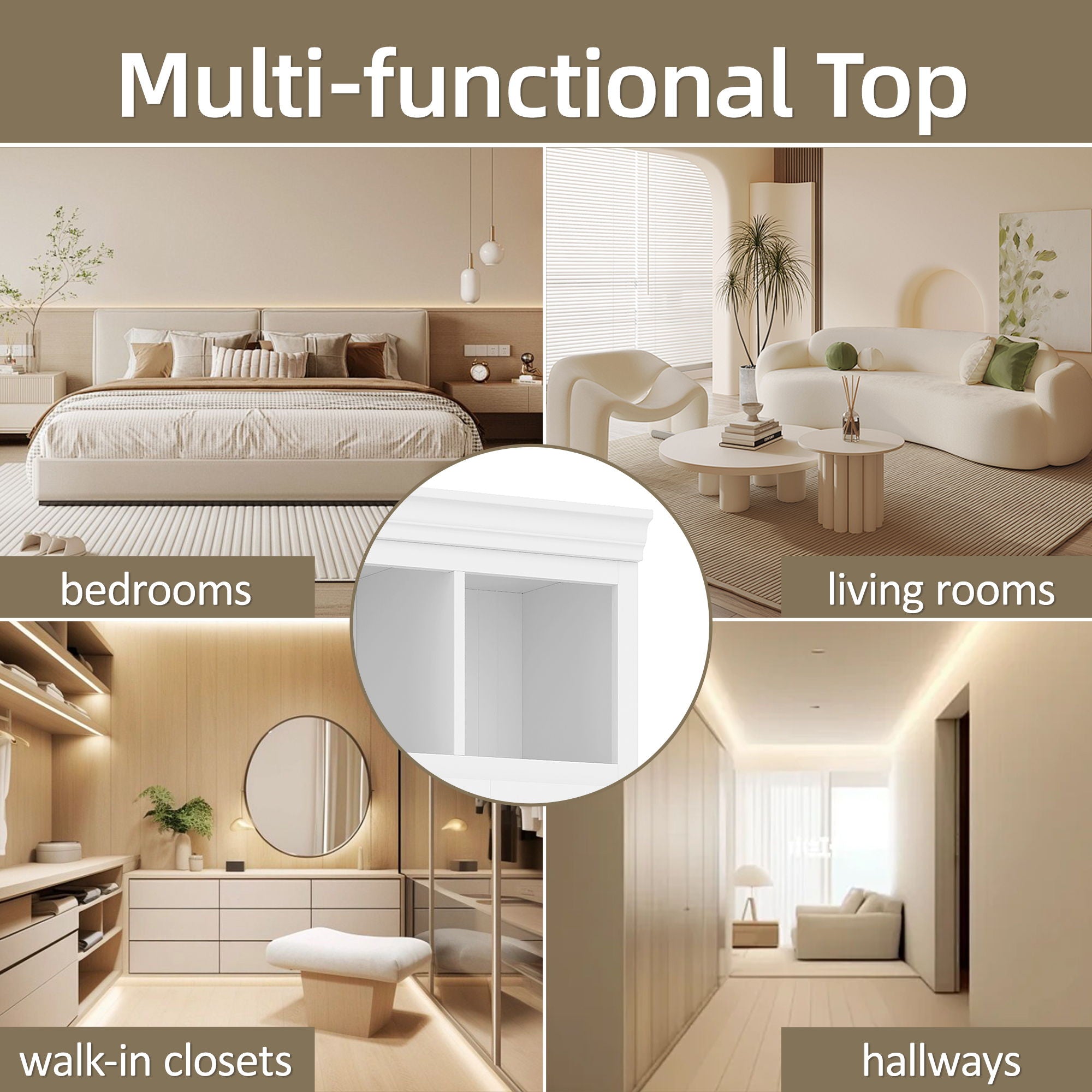 Hall Tree With Bench And 5 Storage Cubbies