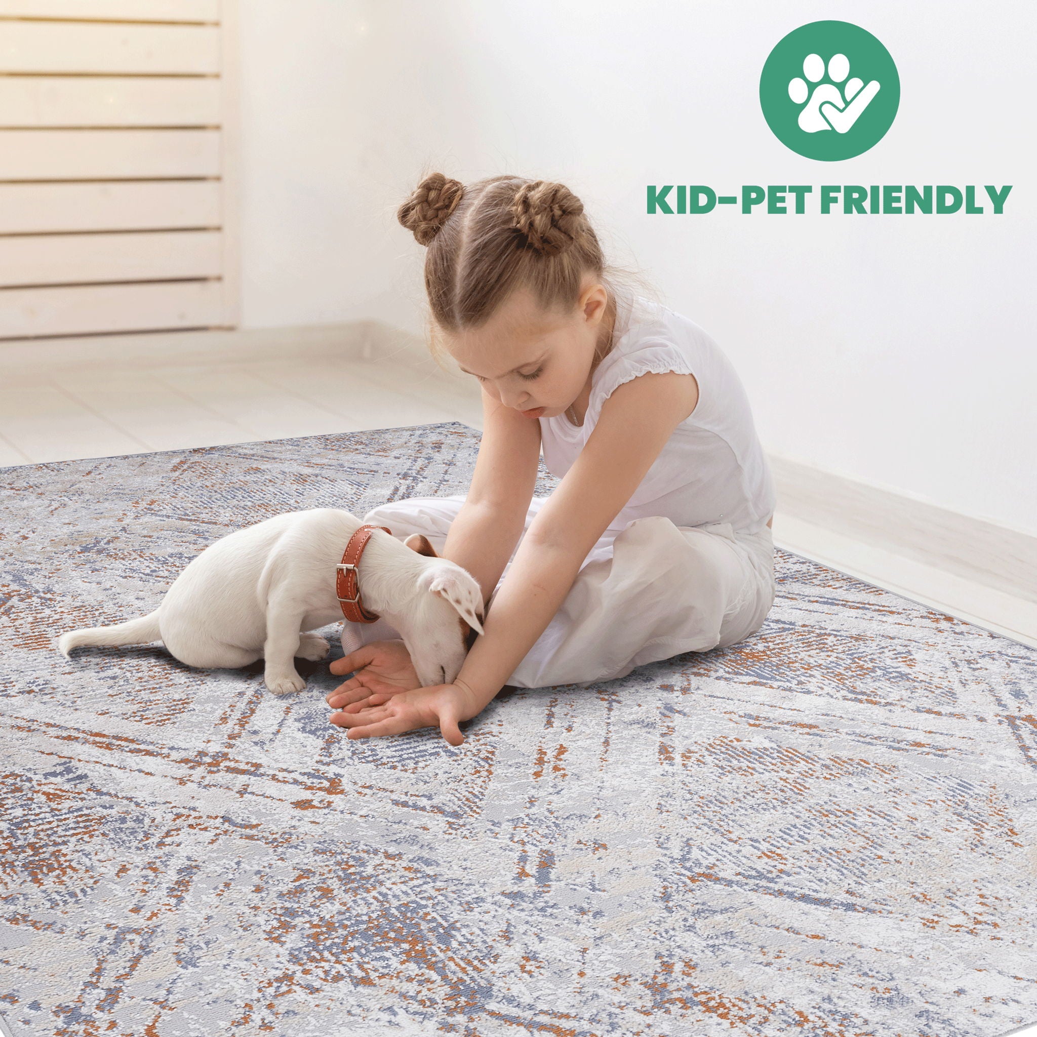 Payas - 6' X 9' Geometric Area Rug - Beige
