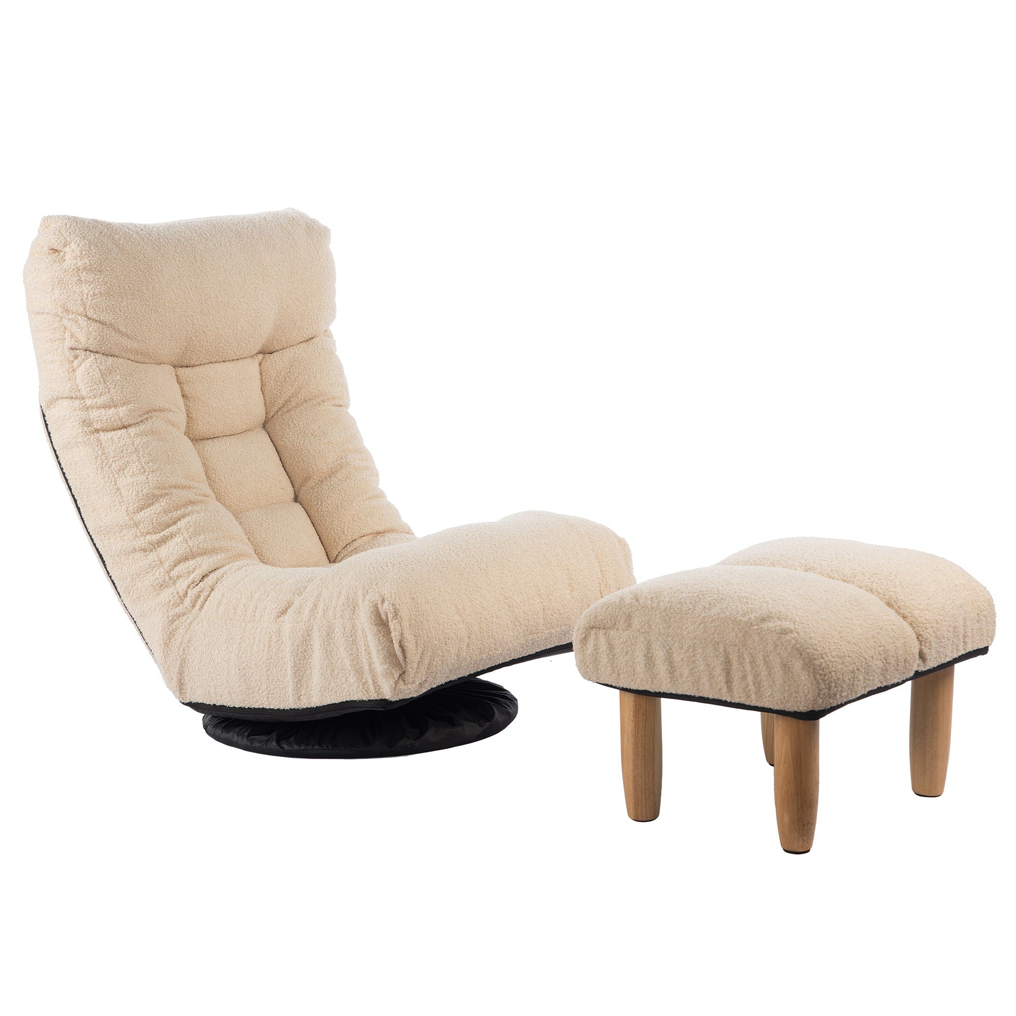 Adjustable Japanese Reclining Floor Chair Sofa With Metal Frame For Living Room