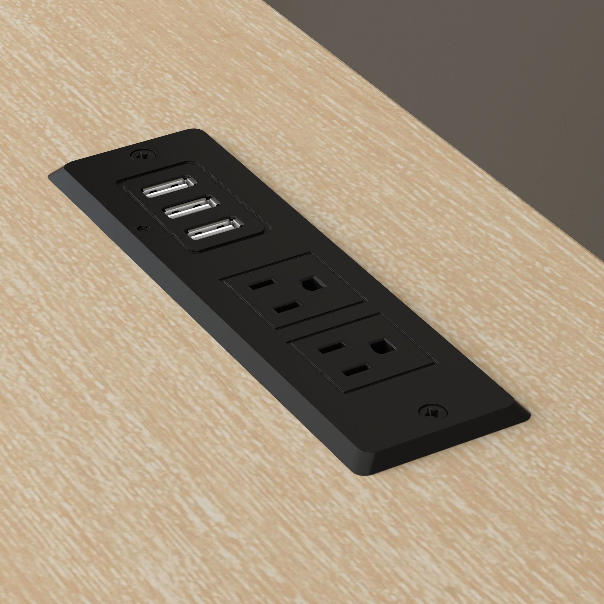 Desk With Contemporary Style - Tan