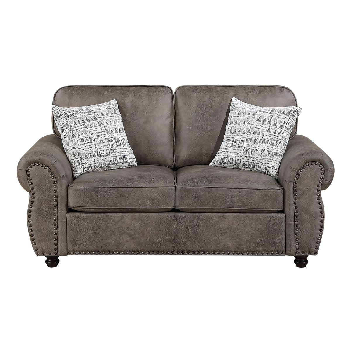 Pinnacle - Loveseat - Dark Brown