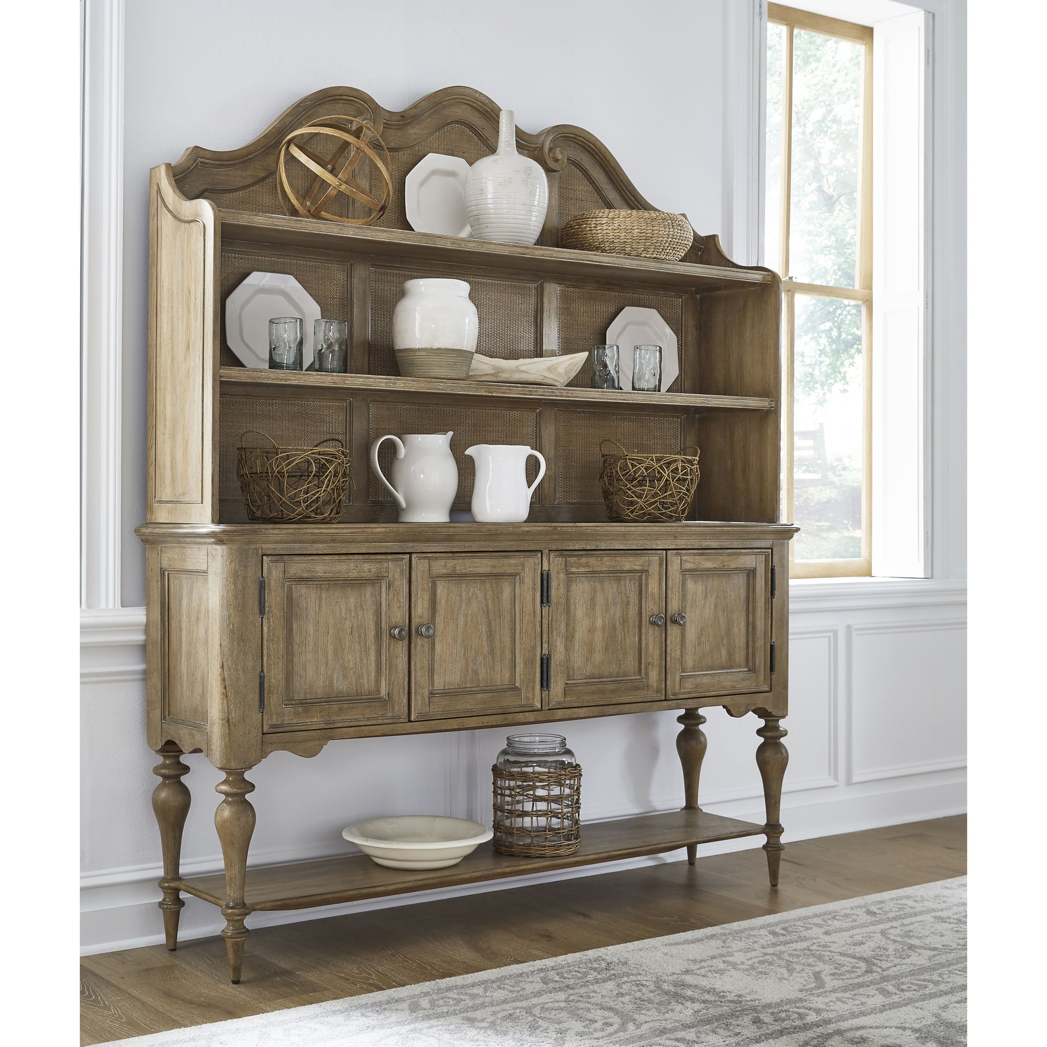 Weston Hills - Sideboard And Hutch - Natural