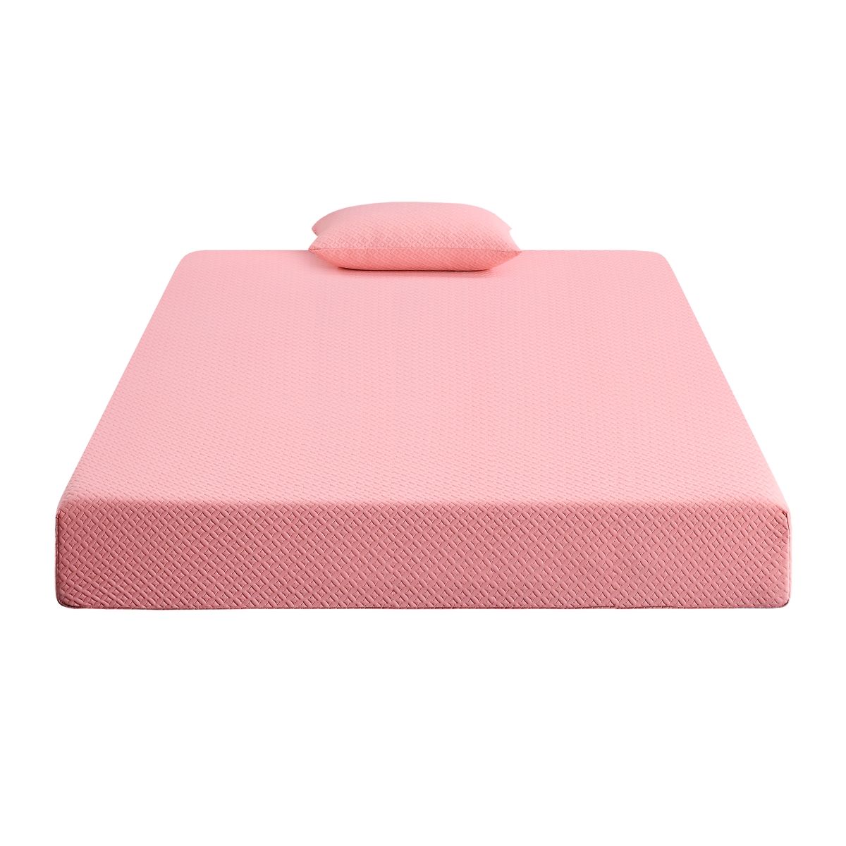 Leo - 7" Gel Infused Memory Foam Mattress And Pillow Set