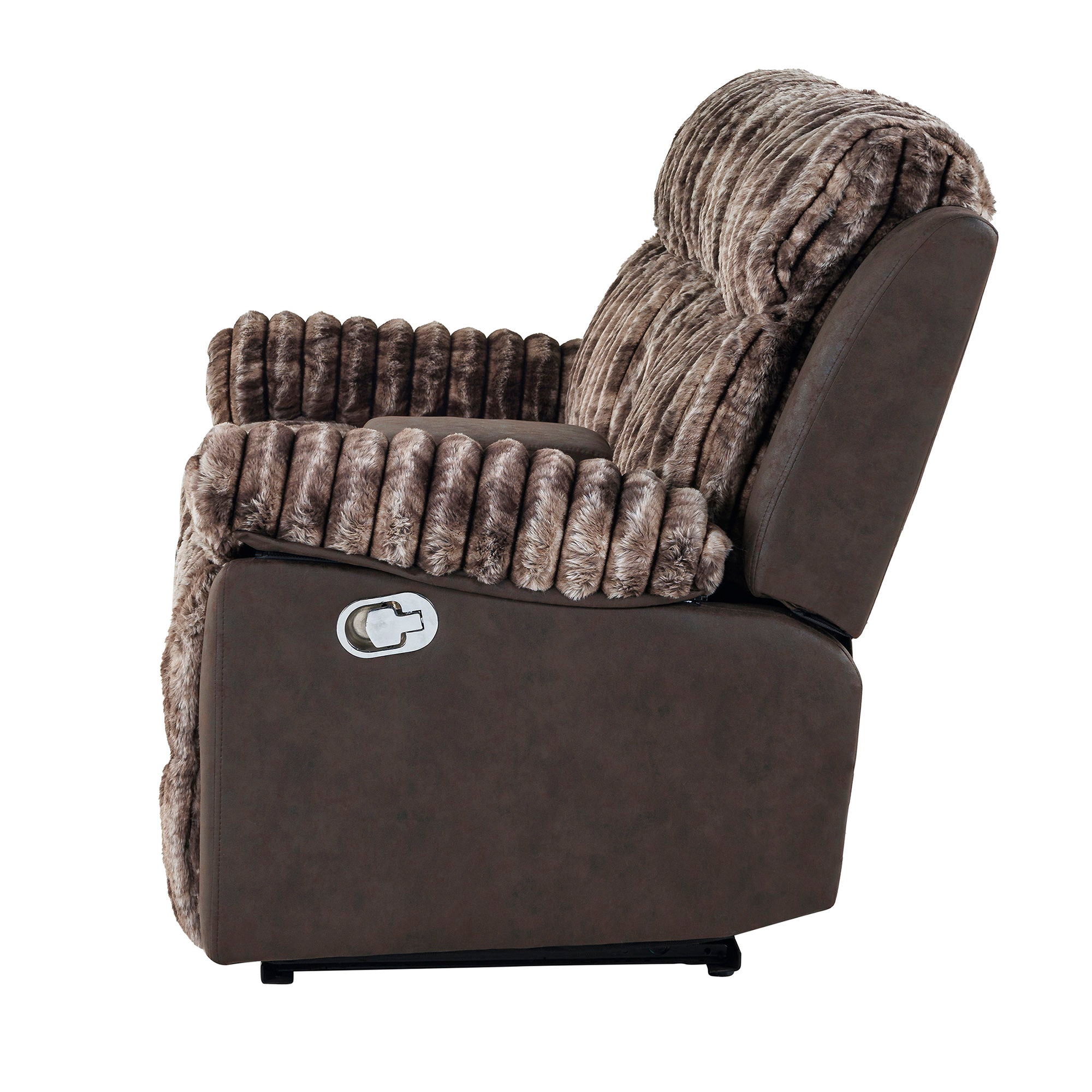 Bruni - Console Reclining Loveseat With Manual Recline