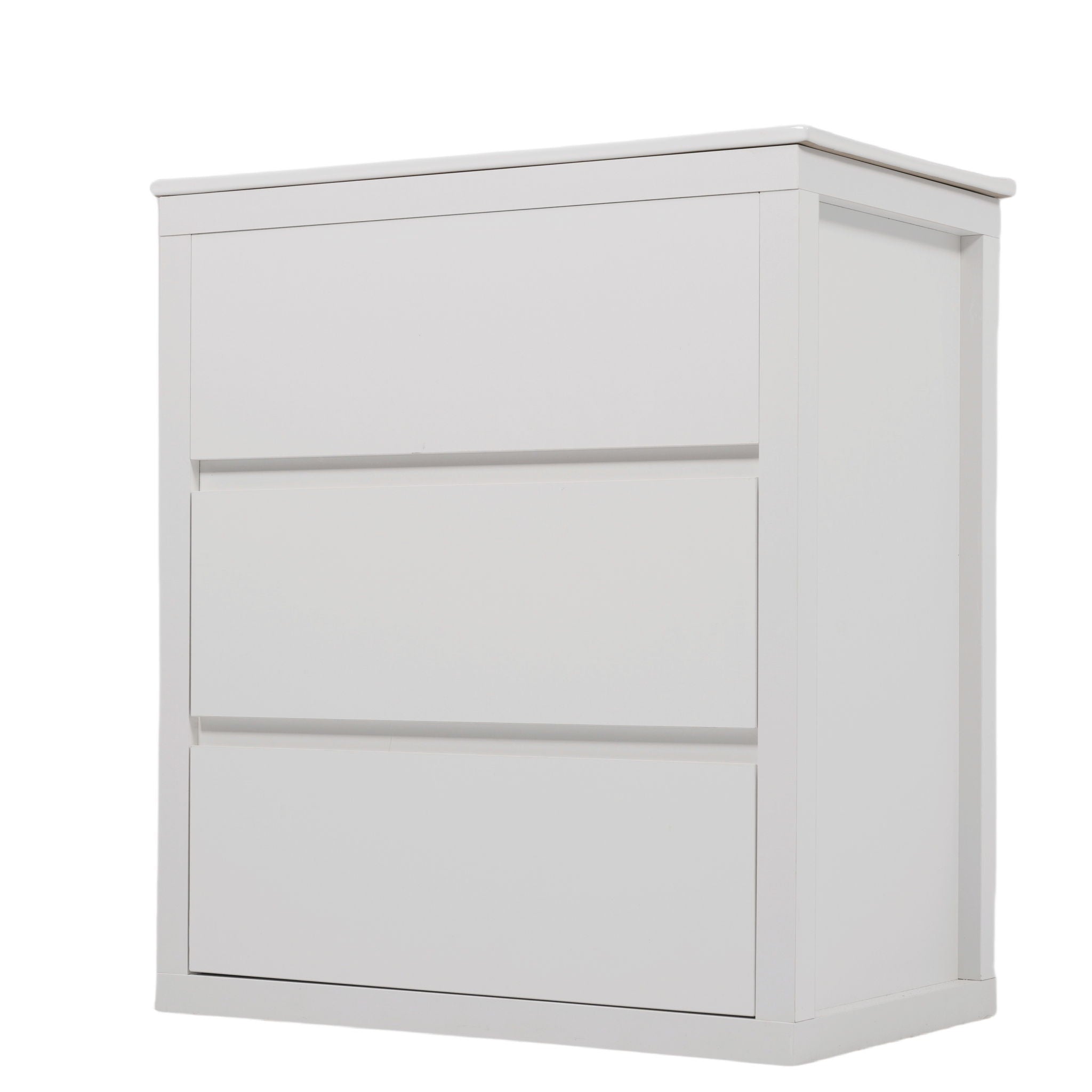 Freestanding Bathroom Vanity With Ceramic Sink, 2 Full Extension Drawers
