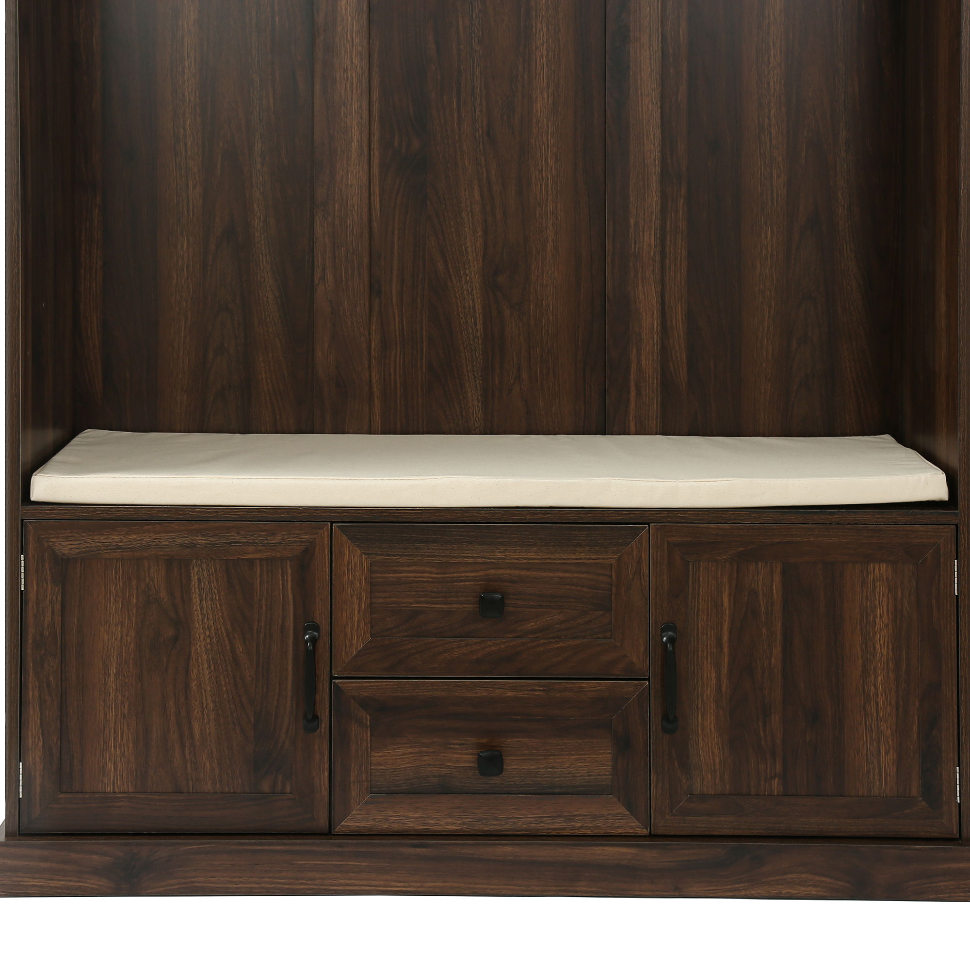 Hall Tree With 3 Hooks, Coat Hanger, Entryway Bench, Storage Bench, 3 In 1 Design