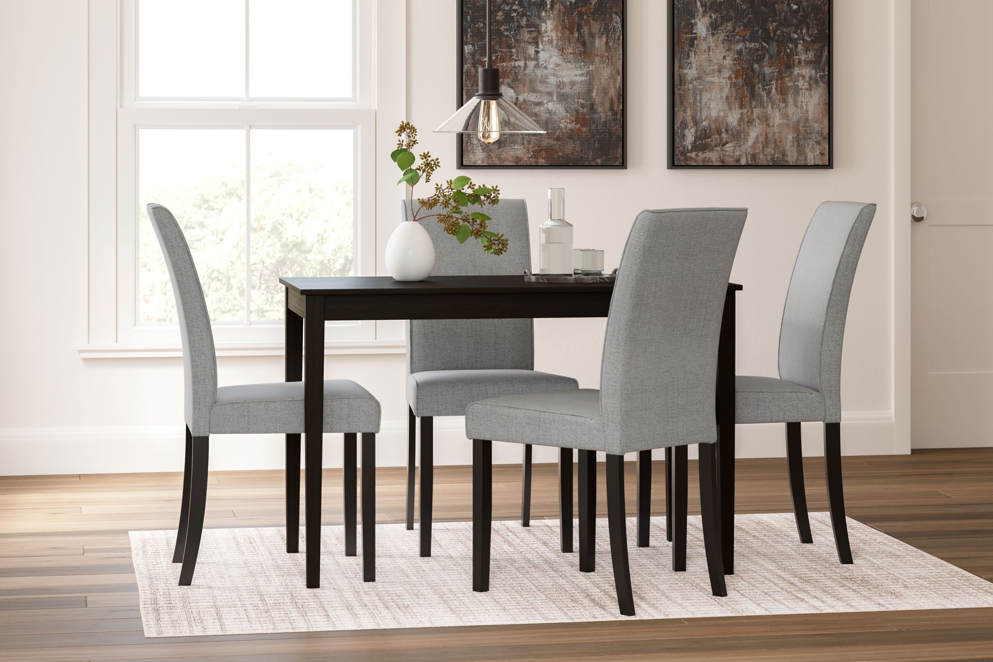 Kimonte - Rectangular Dining Room Table - Dark Brown