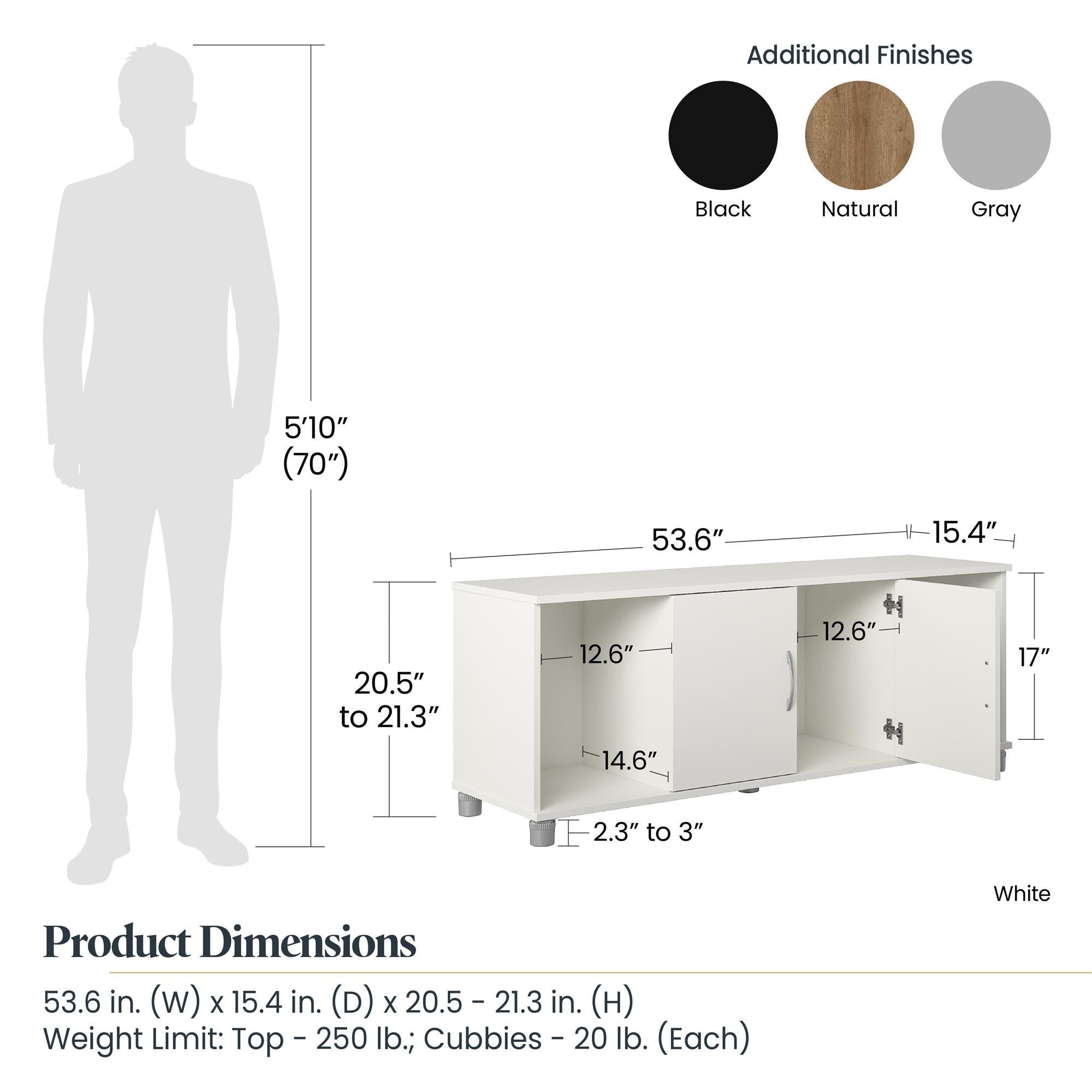 Lory - Shoe Storage Bench - Black