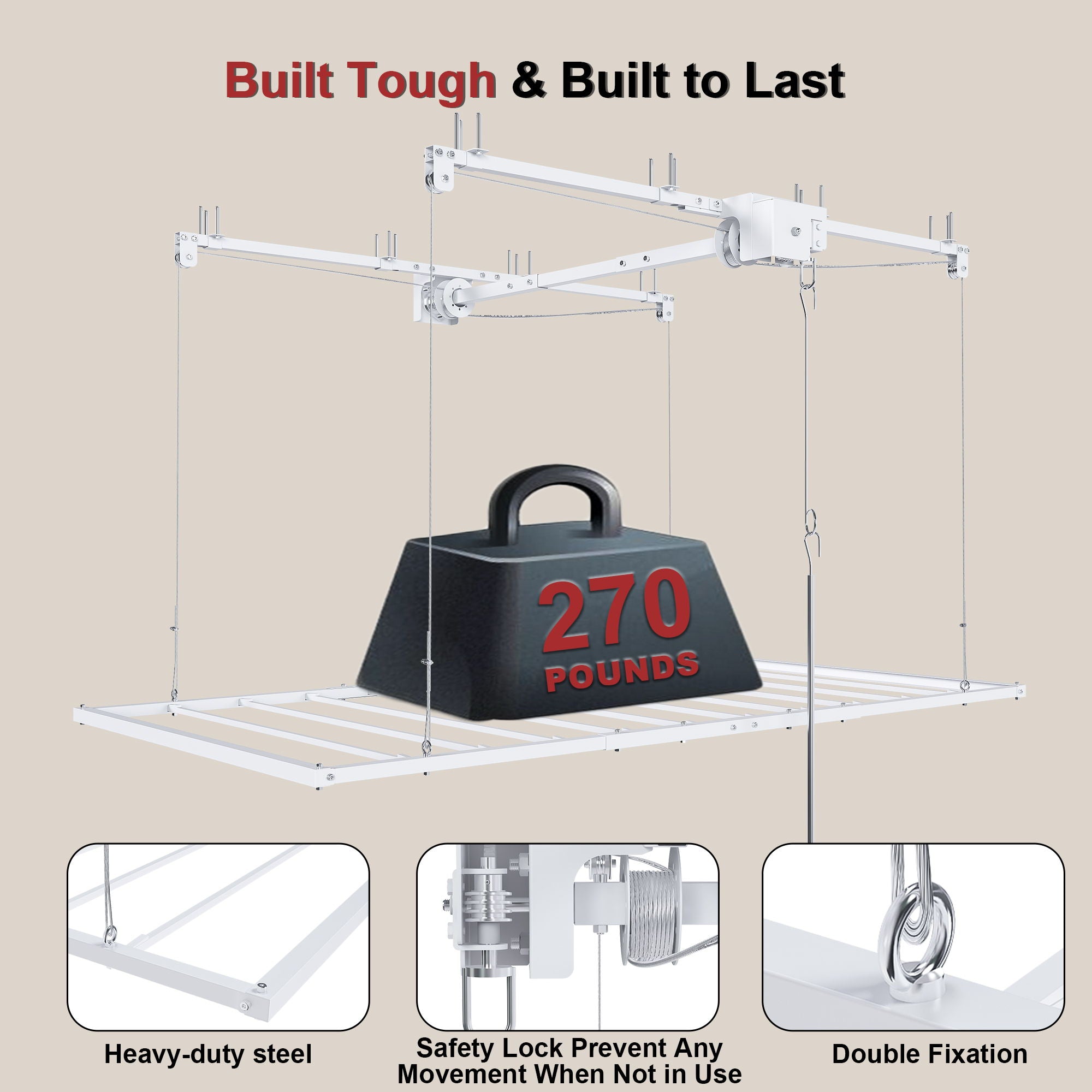 Overhead Garage Storage Rack For Ceilings