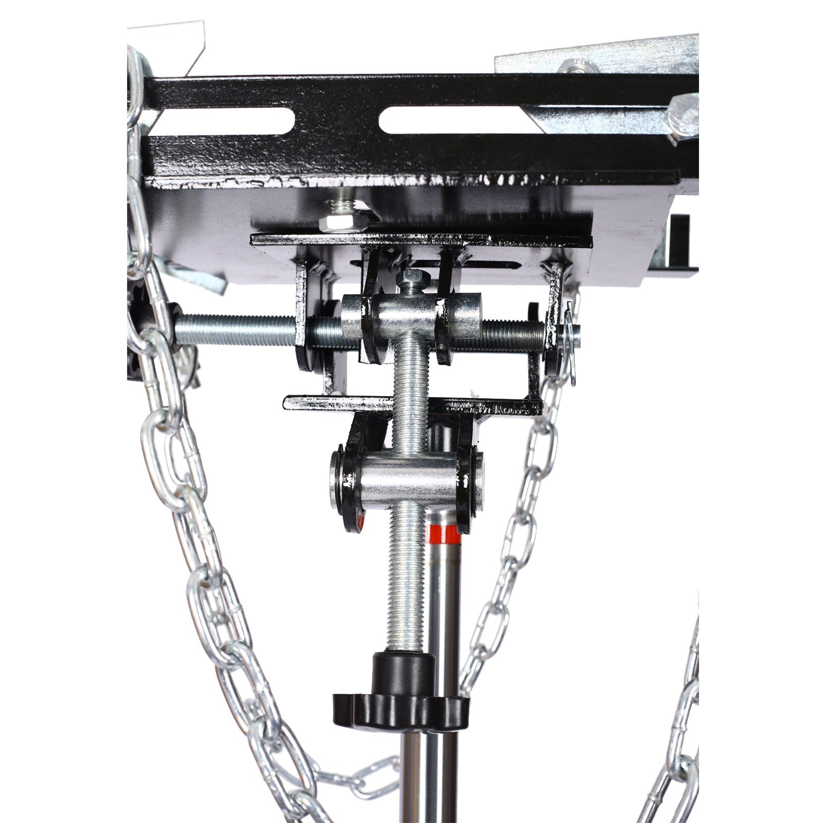 Hydraulic 2 Stage Transmission Jack, Swivel - Red