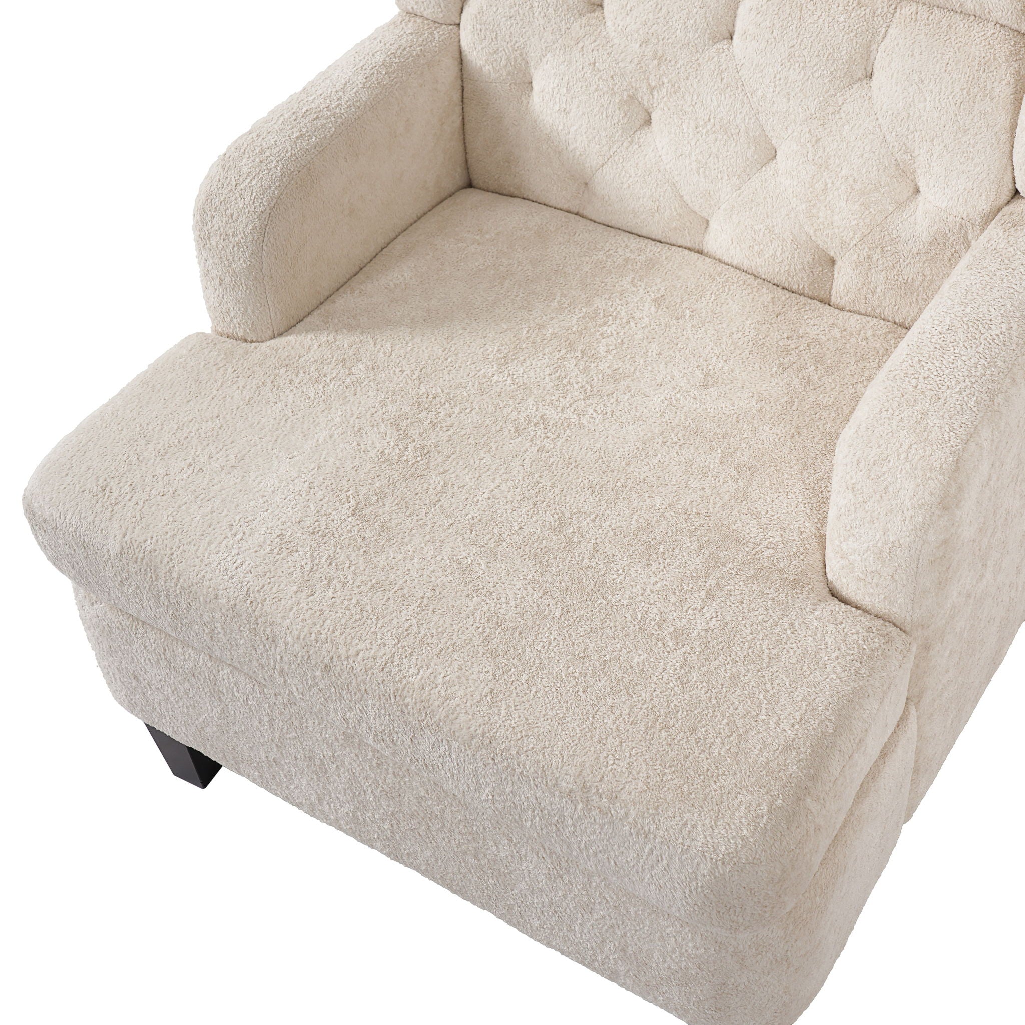 Modern Tufted Upholstered Accent Chair For Living Room