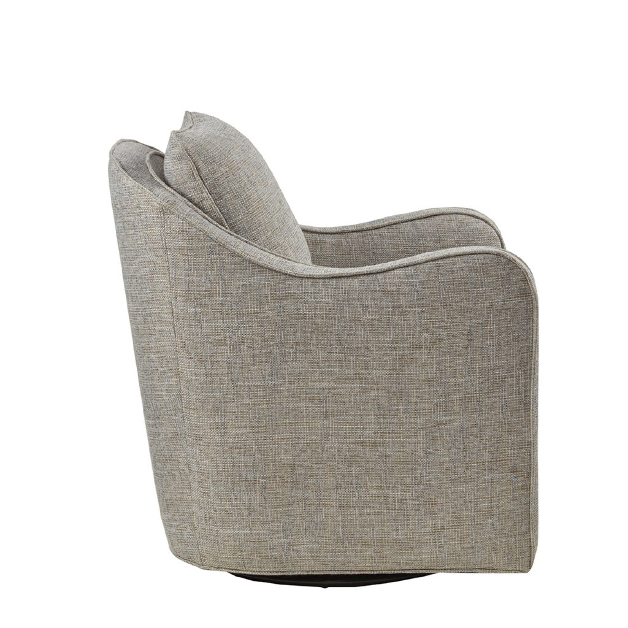 Wide Seat Arm Chair With 360 Degree Rotation