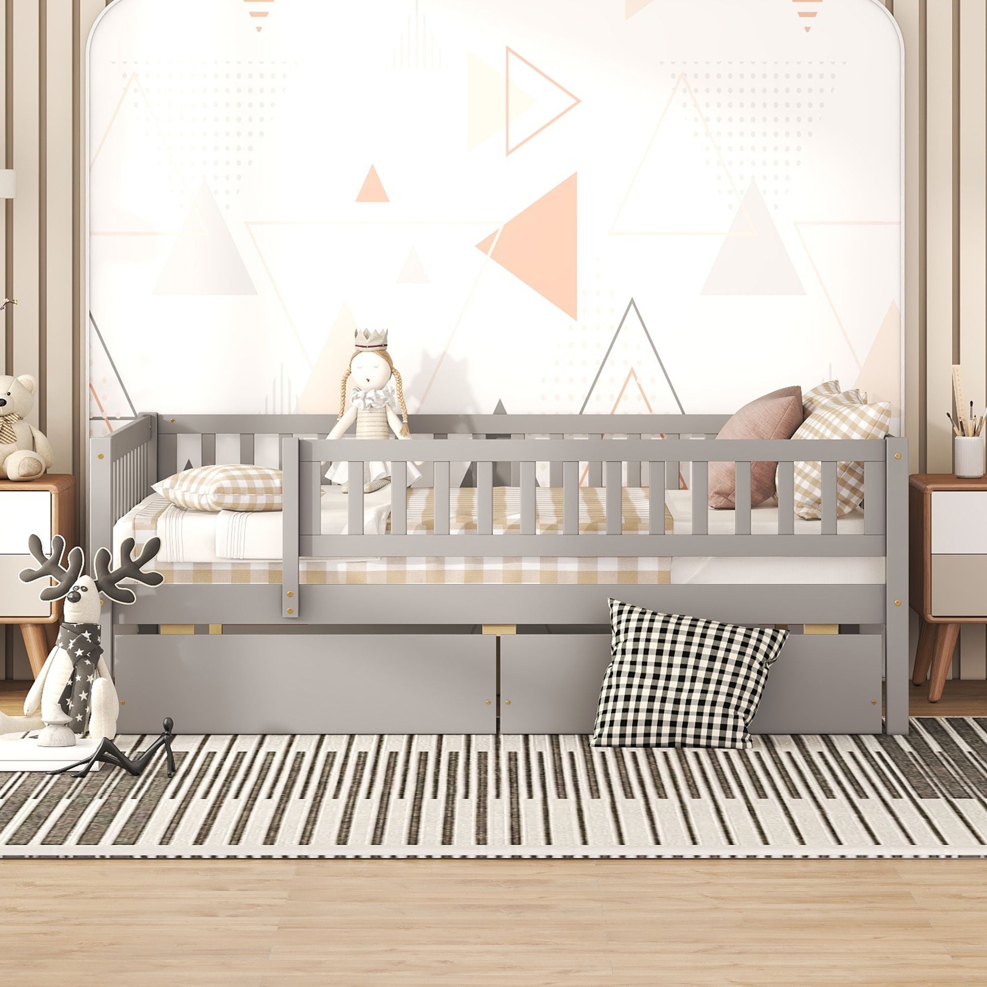 Multifunctional Wooden Daybed Bed