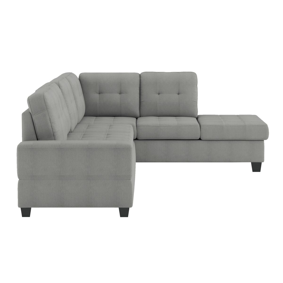 Maston - 3 Piece Reversible Sectional With Drop-Down Cup Holders And Storage Ottoman