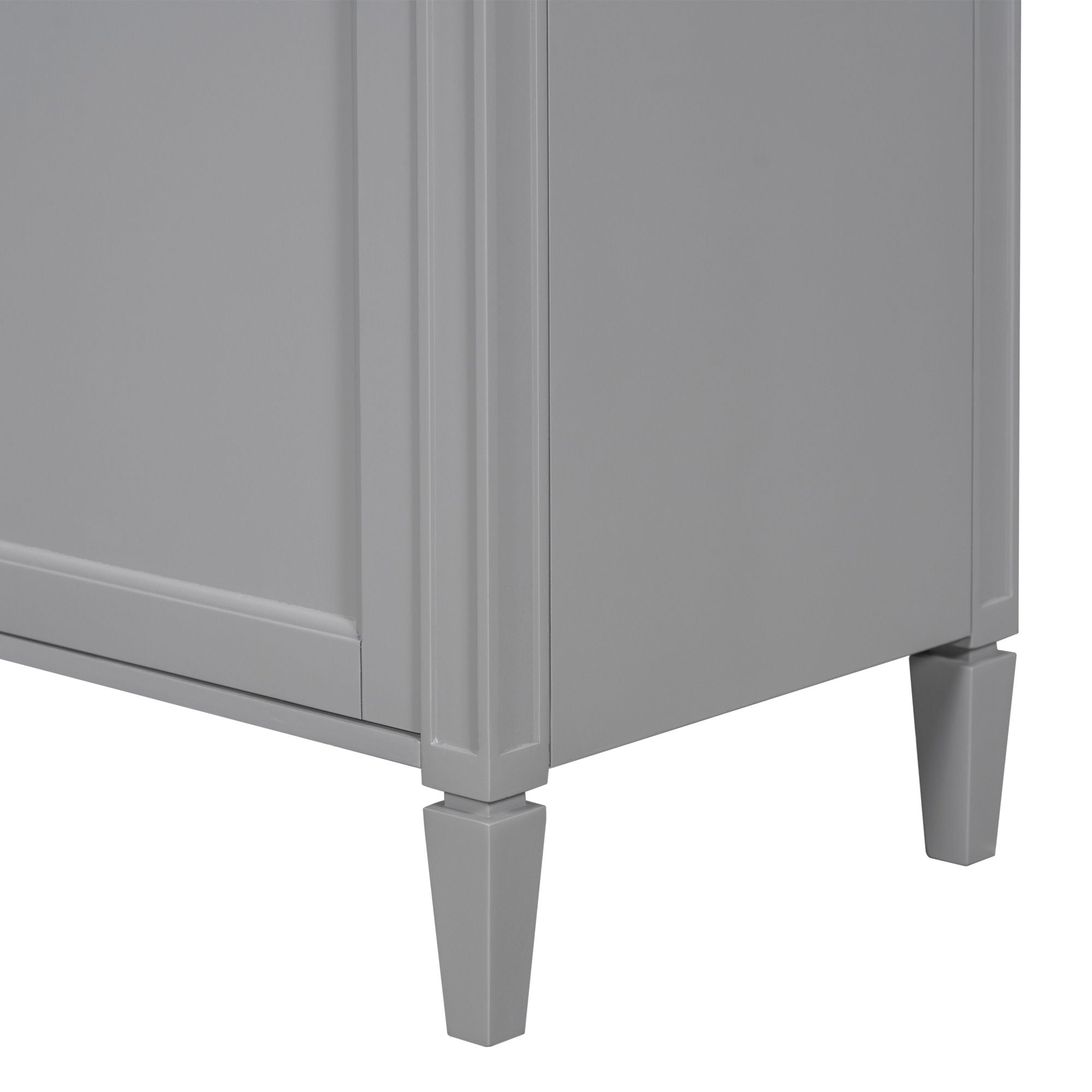 Bathroom Vanity With Top Sink, 2 Drawers And Tip Out Drawer, Rectangular Design