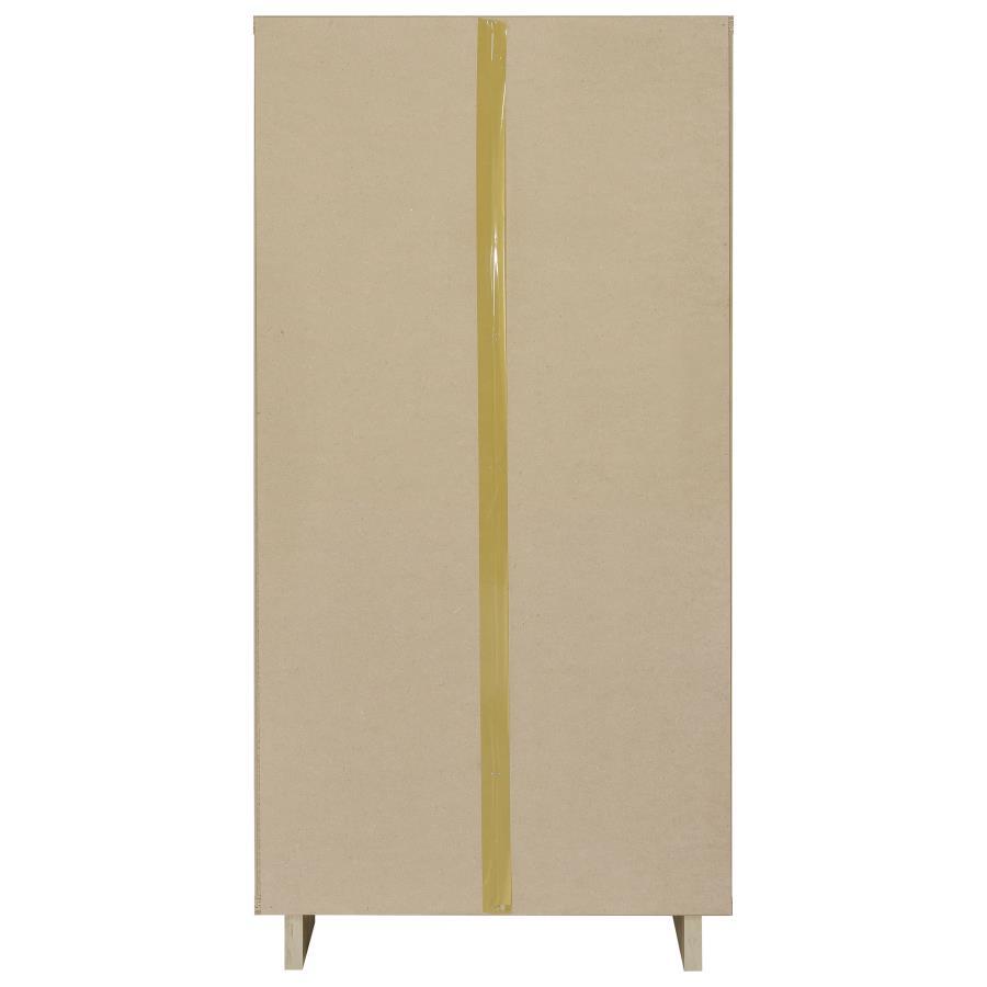 Dalton - 6-Shelf Bookcase - White And Distressed Pine