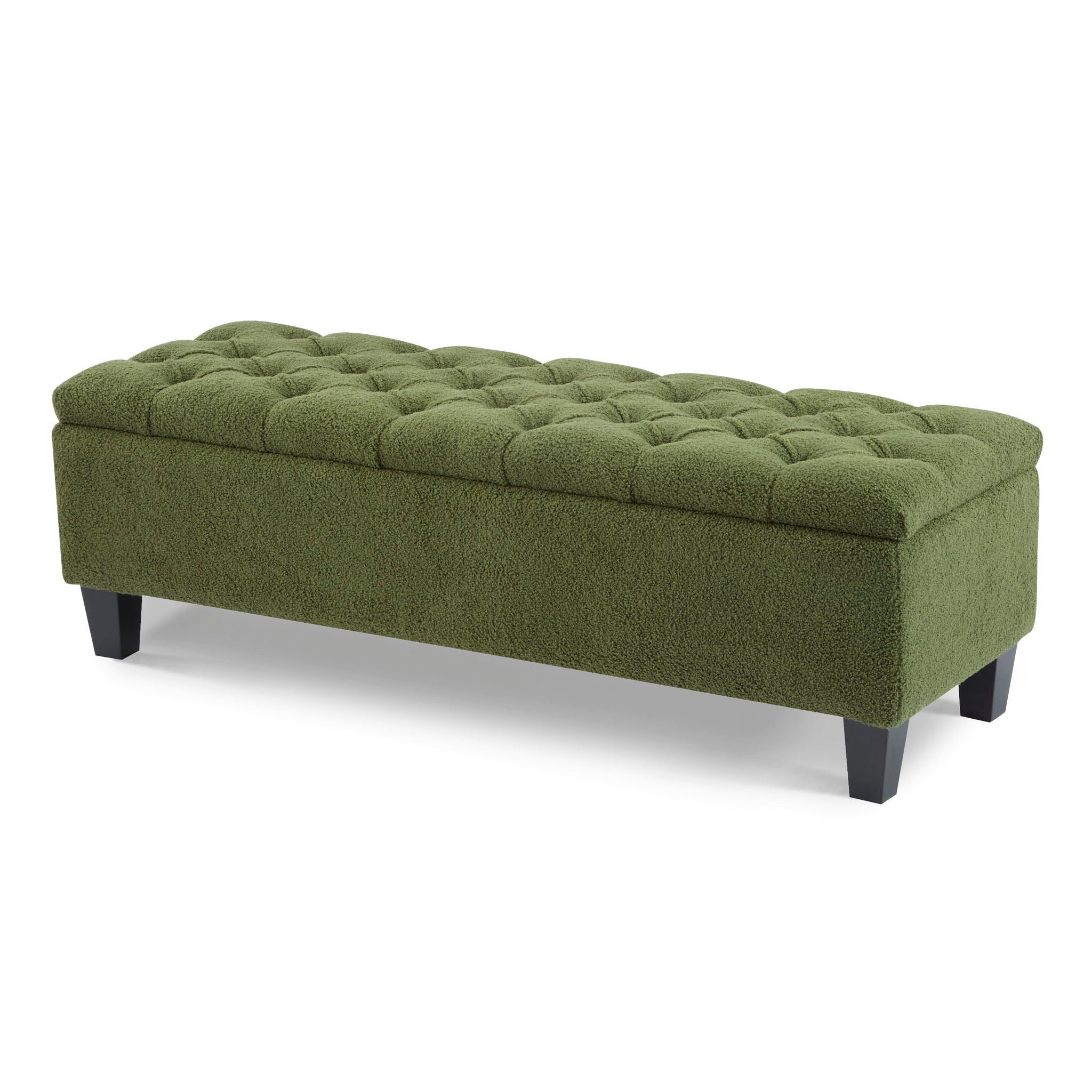 Ottoman Bench & Storage - Green