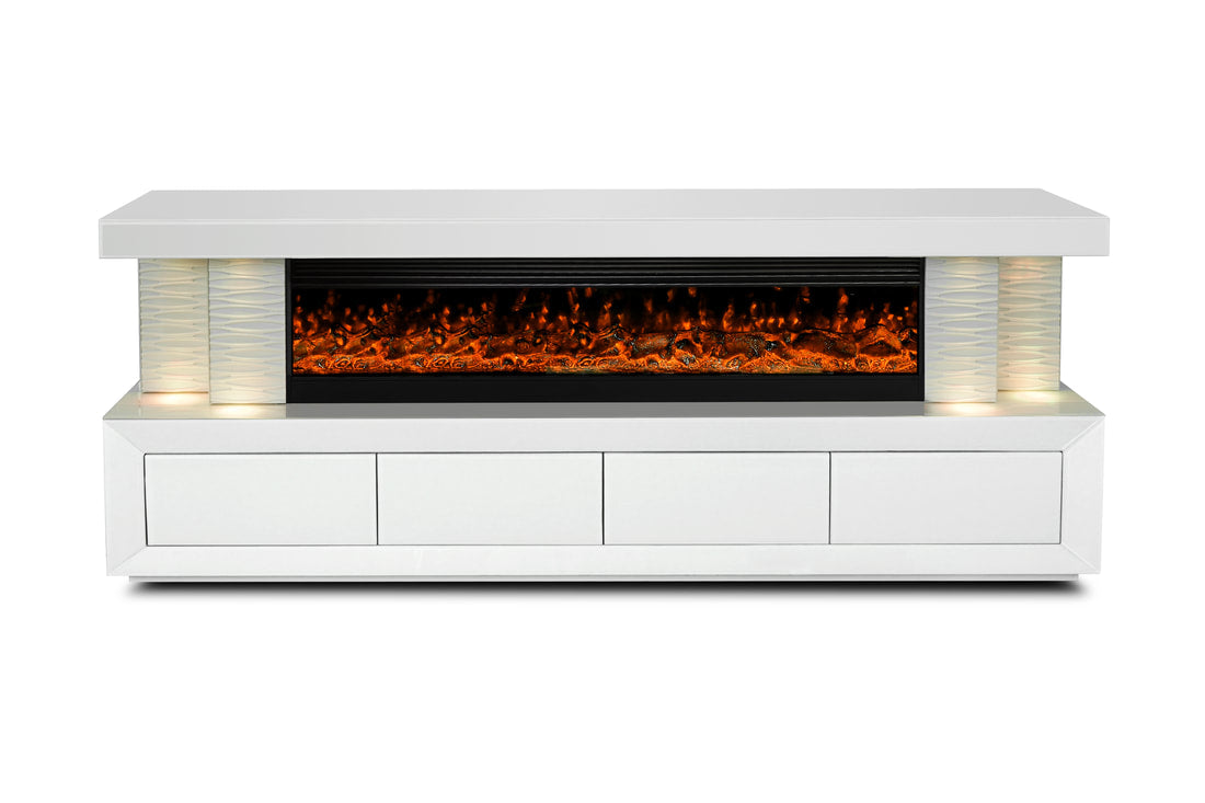 A97 TV STAND W/FIREPLACE