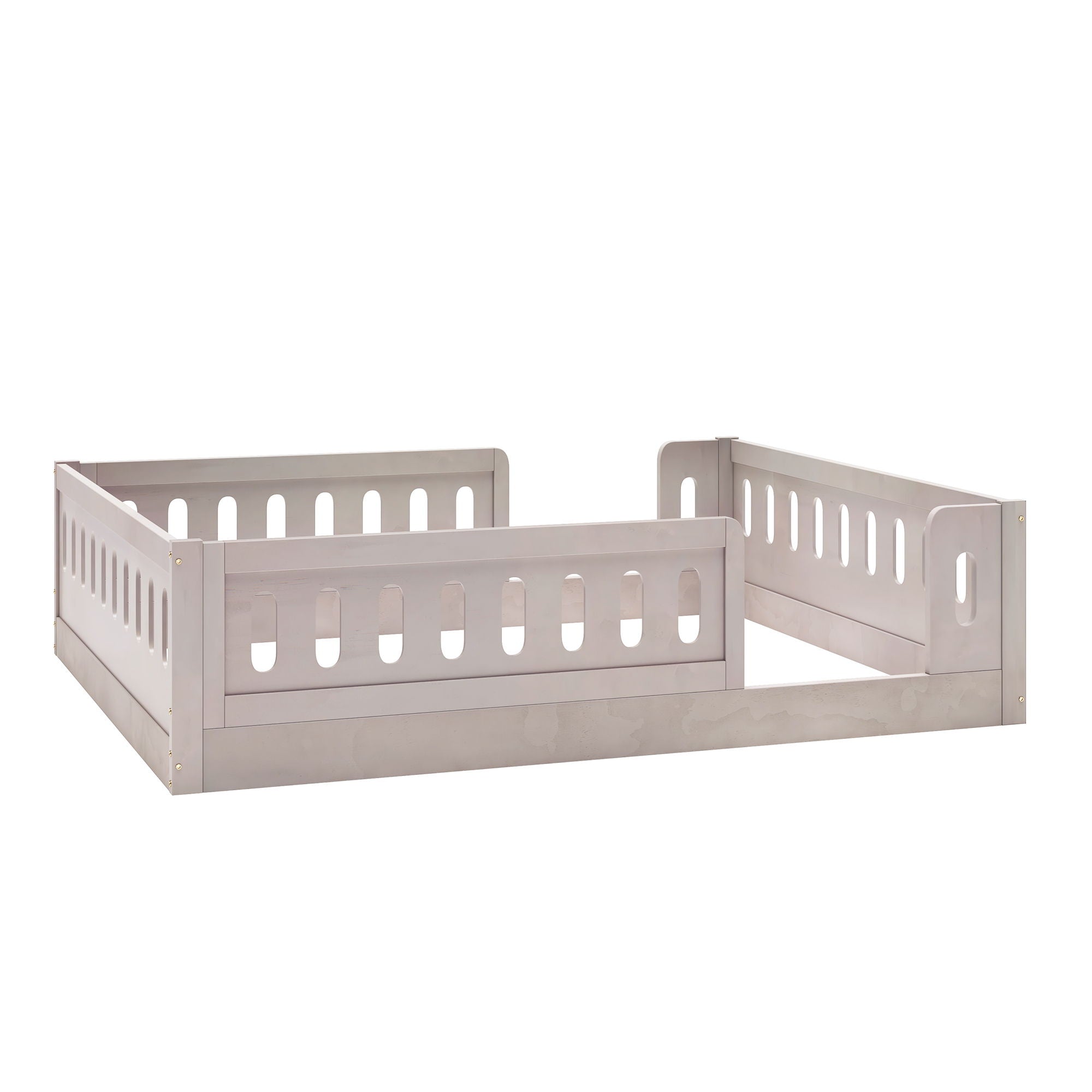 Platform Bed With Guardrail