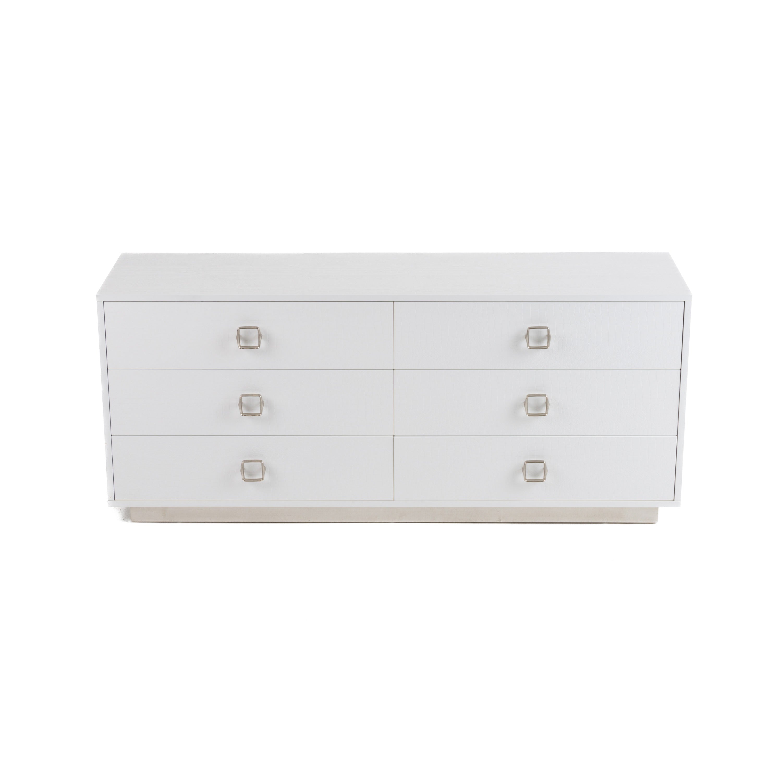 A&X Victoria - Modern White Crocodile Dresser