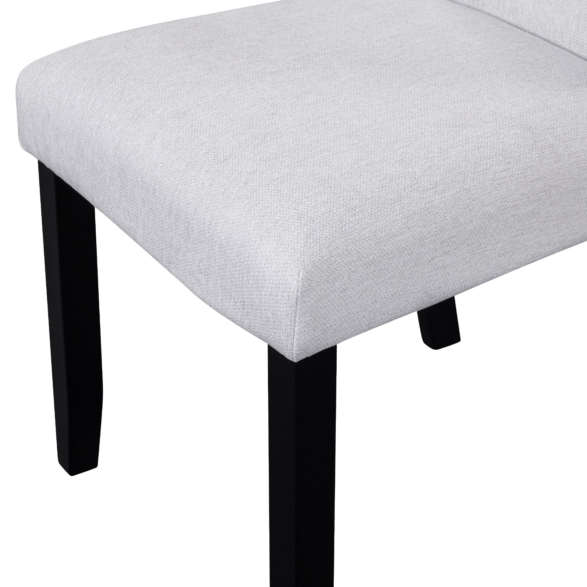 5 Piece Round Dining Table Set, Modern Dining Table And 4 Upholstered Chairs For Dining Room