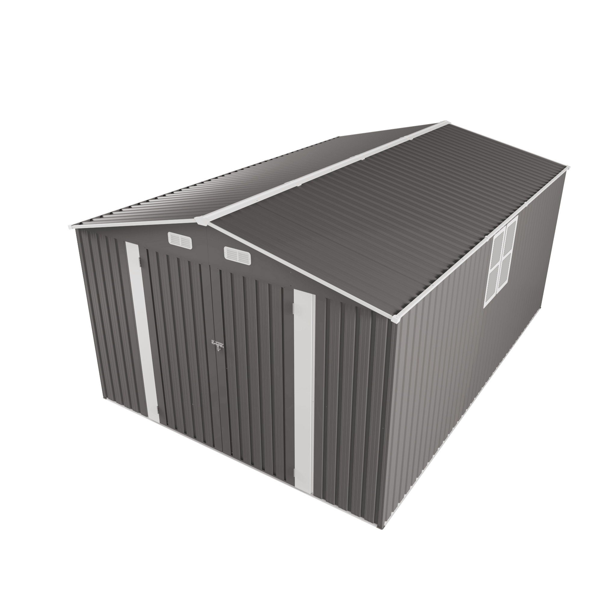 Outdoor Storage Shed With Lockable Doors