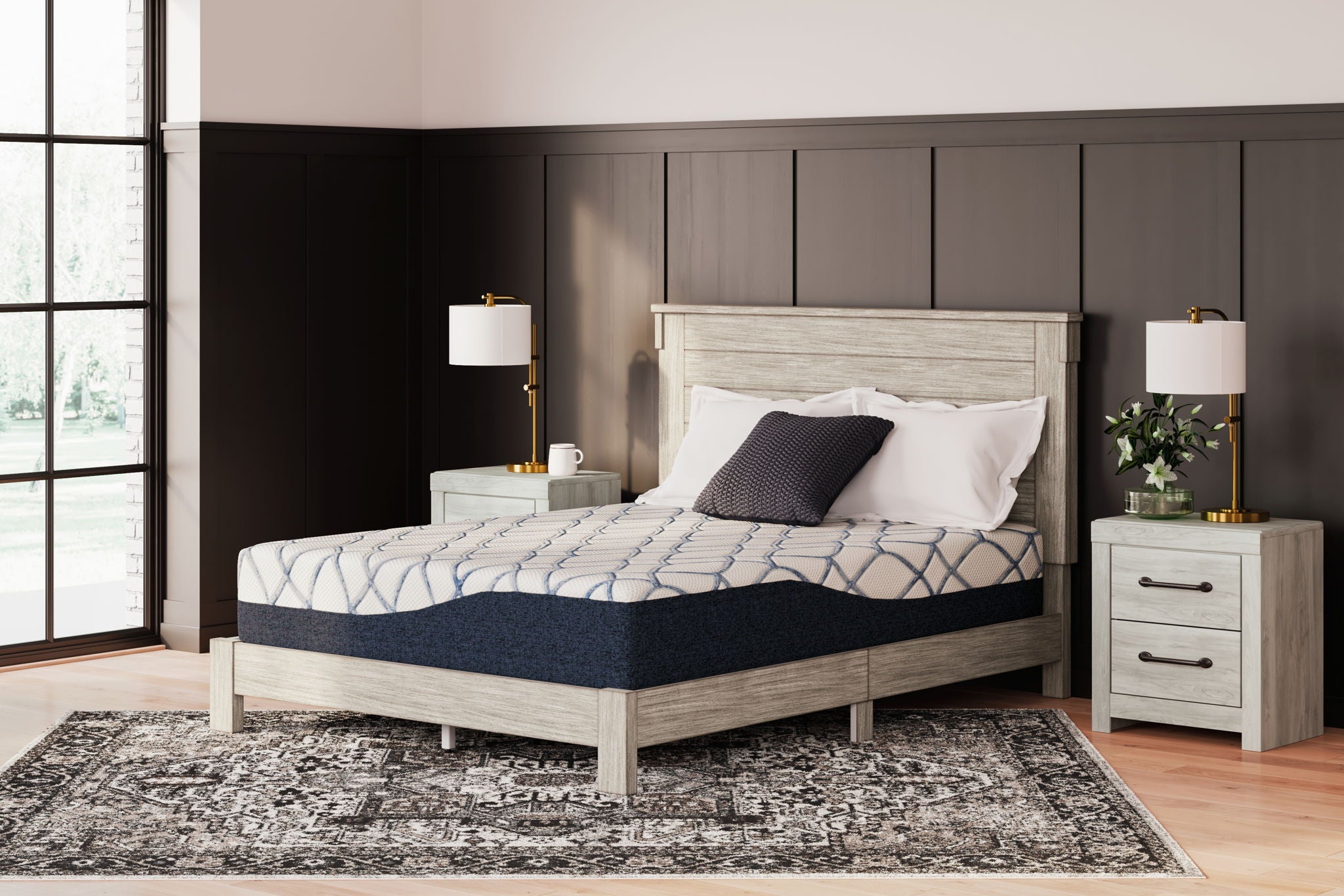 12 Inch Chime Elite 2.0 - California King Mattress - White / Blue