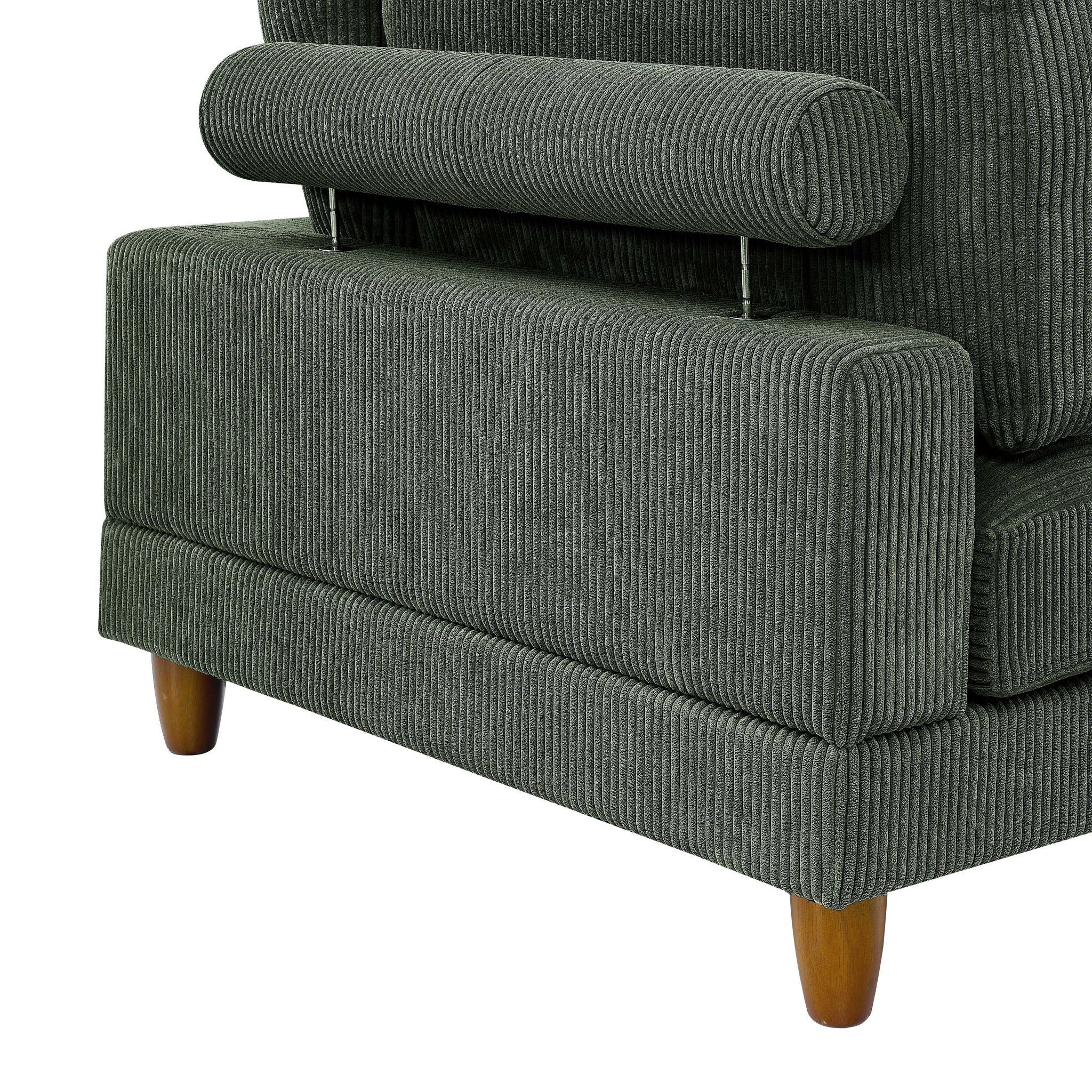 Modern Modular Sectional With Adjustable Back Support