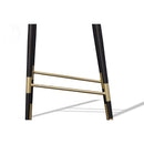 Modrest Adak - Modern Glam Green with Black & Gold Barstool