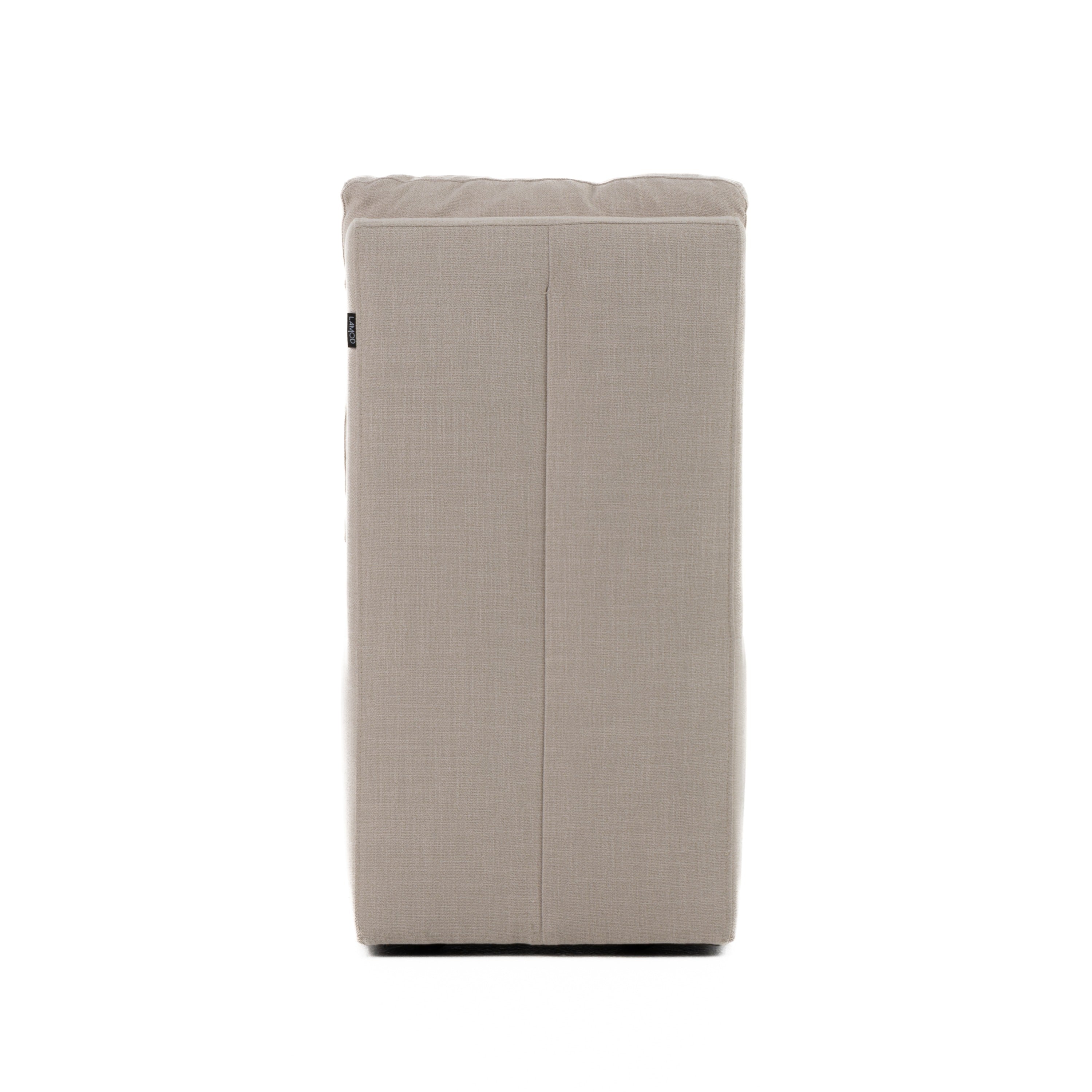 Modrest Adrian - Modern Beige Fabric Dining Chair w/ Castor Wheels