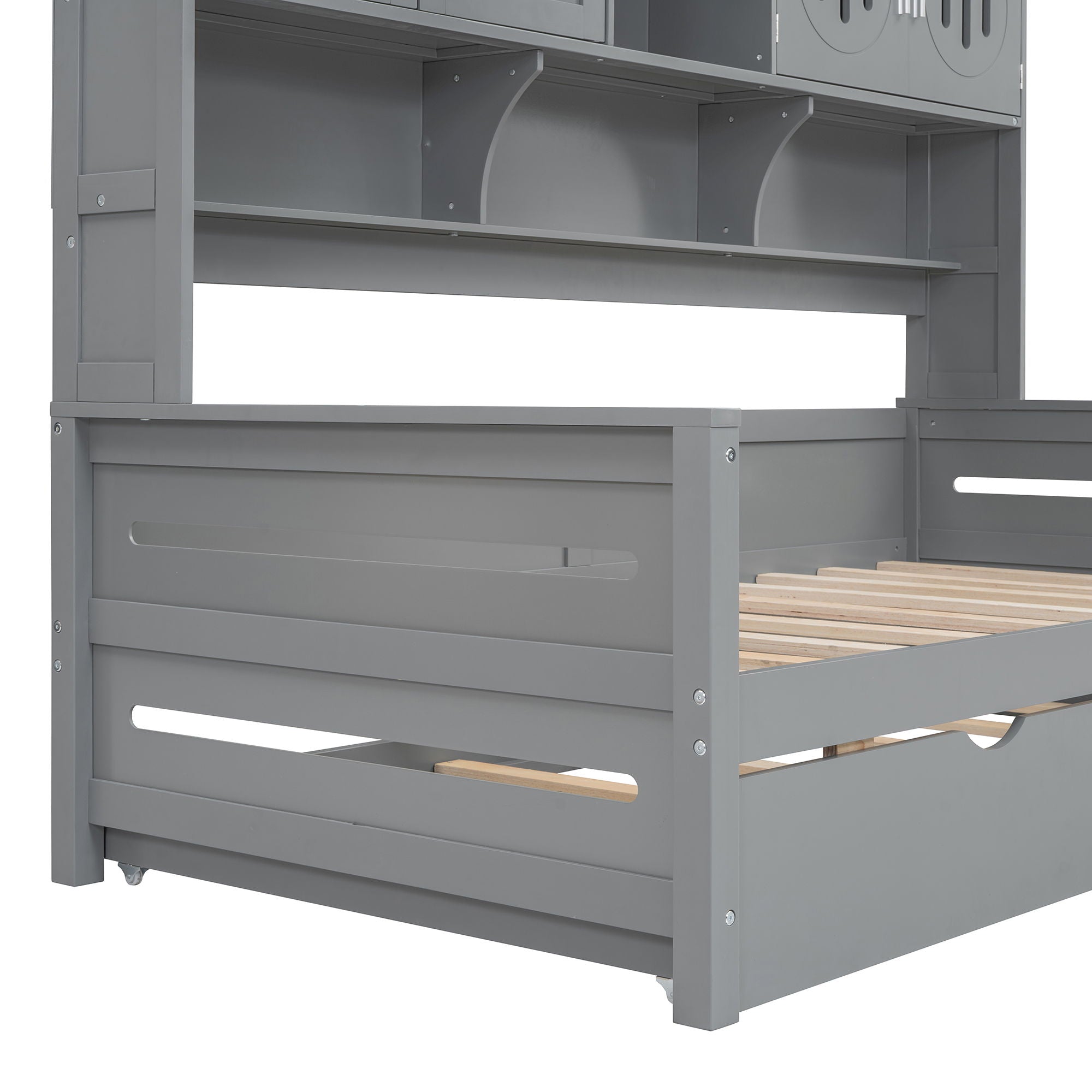 Daybed & All-In-One Cabinet And Shelf